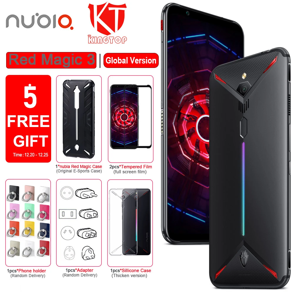 グローバル版オリジナル Zte Nubia 赤マジック 3 3 S 携帯電話 8 グラム 12 グラム 128 256 グラム 6 65 の Snapdragon 855 フロント 48mp 5000 2600mah ゲーム電話 Cellphones Aliexpress