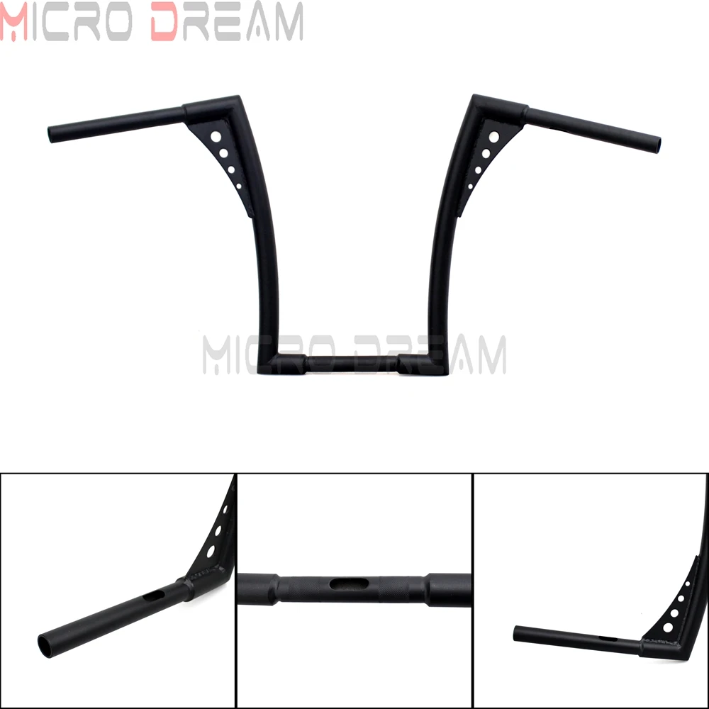 1" Rise мотоцикл 1-1/4" APE вешалка руль для Harley Dyna Bobber Sportster XL на заказ Softail FLST FXST черный