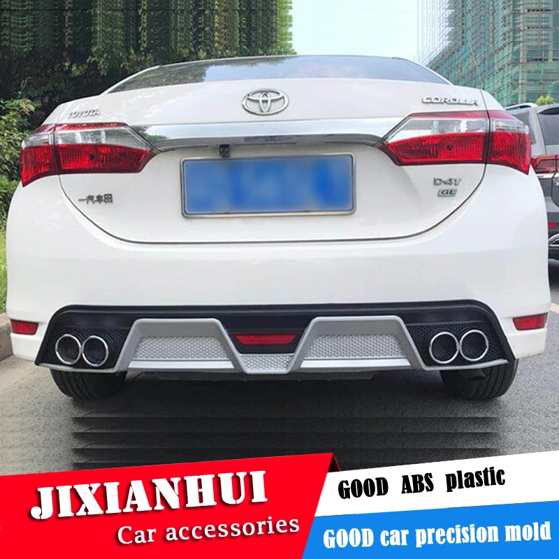 Комплект спойлера для тела Corolla 2014-2016 Toyota GS ABS задний спойлер губ передний бампер