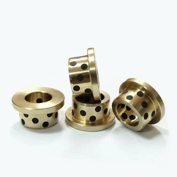 

1pcs ID 40mm OD 50mm JFB inlay graphite flange bearing wear-resistant bush brass sets self-lubricating oil bushing 20mm-80mm L