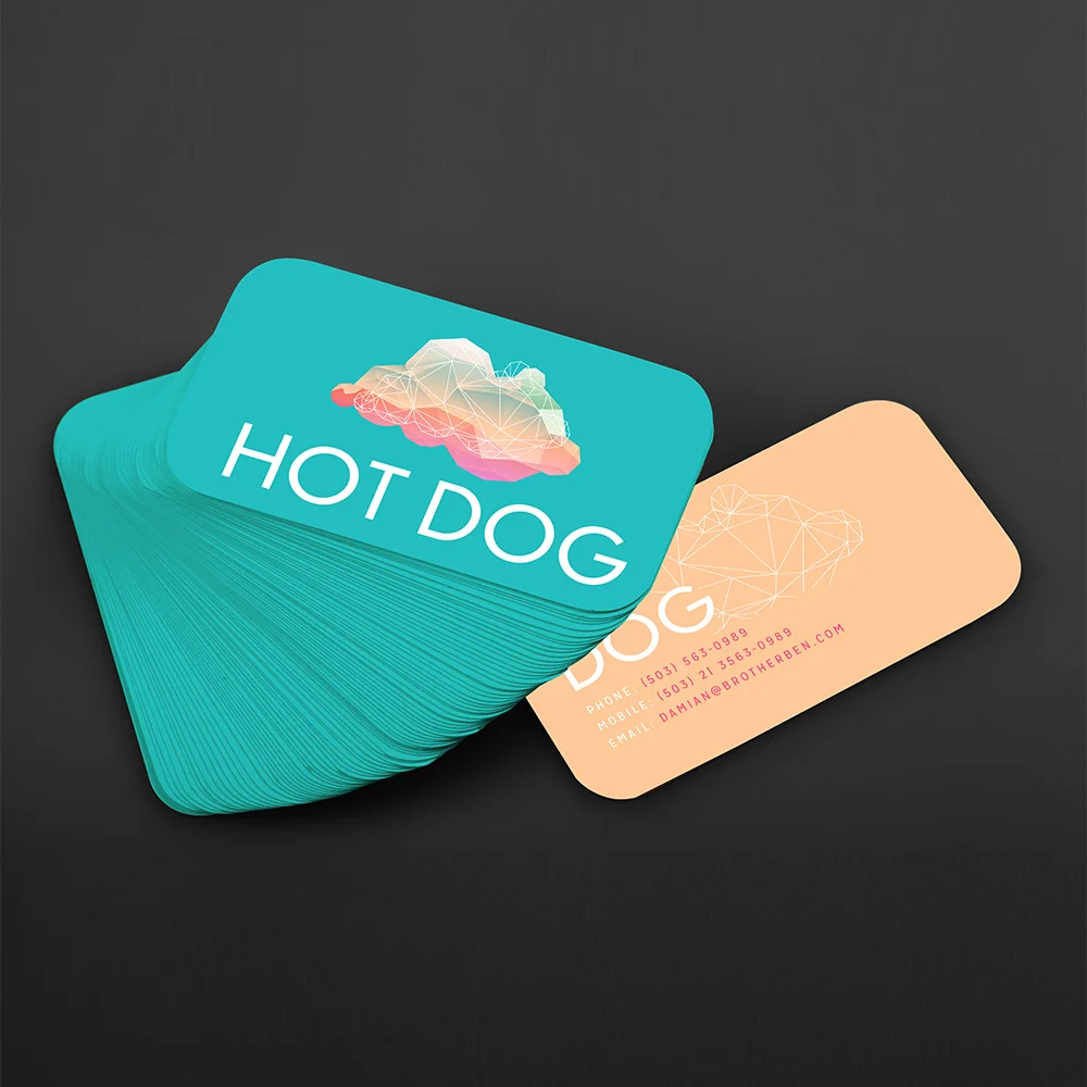 

500PCS Free Shipping Free design Custom 300gms logo printing of business card, double-sided and full-color printing