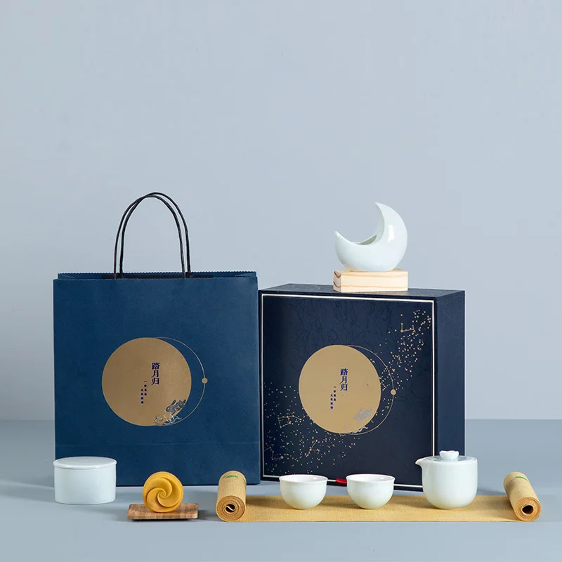 TANGPIN керамический чайник Gaiwan чайные наборы Китайский кунг-фу чайные наборы для середины осени праздничные подарки