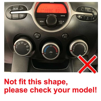 

3 Pcs/Set A/C Knob Button High Quality ABS For Mazda 2 Air Conditioning