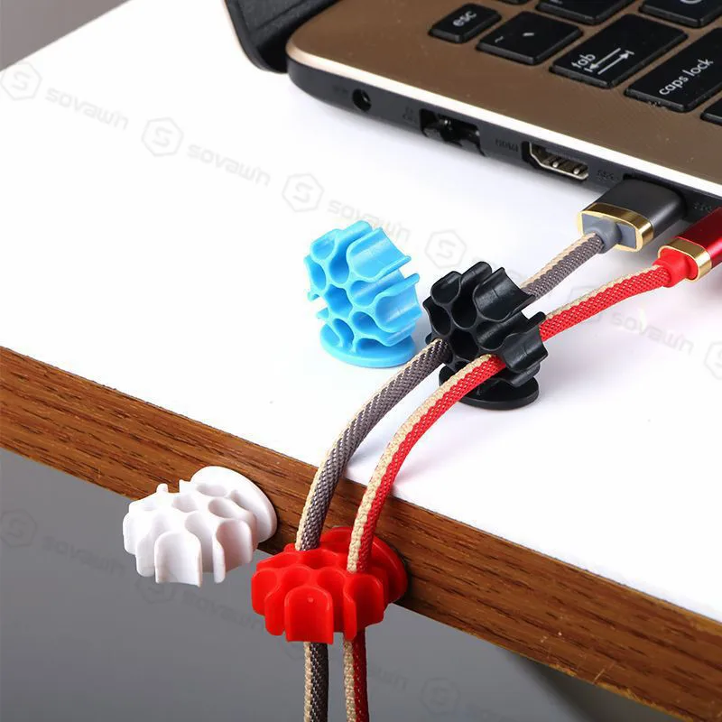 SOVIWN намотка кабеля 1 шт. держатель провода самоклеющаяся прочная кабельная наклейка держатель настольный аккуратный регулировочный фиксатор для MP3 намотки мыши