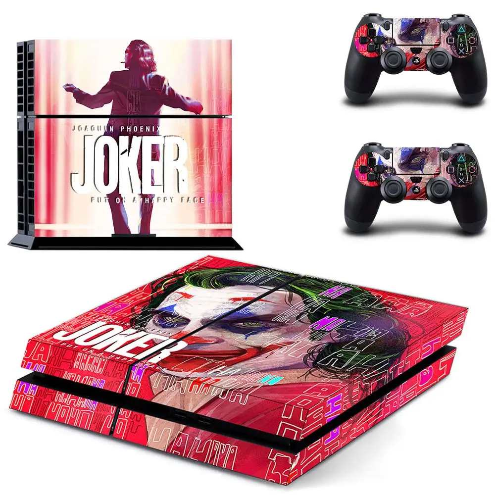 DC The Joker PS4 Skin Sticker Decal For Sony PlayStation 4 Console and 2 Controllers PS4 Skin Sticker Vinyl
