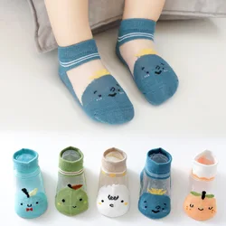 Toddler Summer Mesh Cotton Socks - Unisex Pack of 5 Pairs - 0 to 1 year (5 pair Socks Set 01)