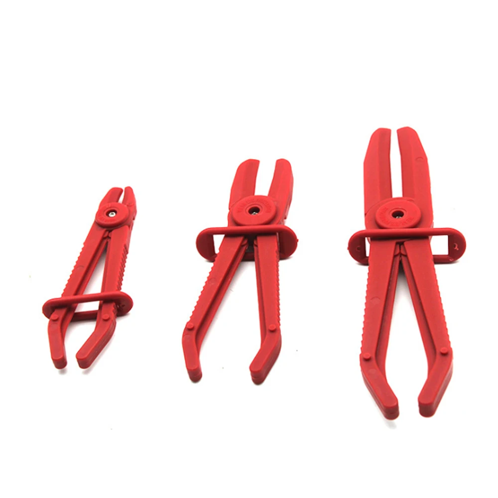

3pcs Flexible Hose Clamp Tool Set Brake Fuel Water Line Clamps Pliers Kit Car Accessories