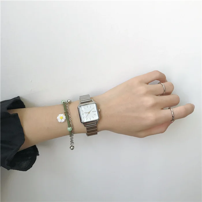 Simple Silver Women Watches Ulzzang Brand Exquisite Stainless Steel Ladies Wristwatches Fashion Minimalist Female Quartz Clock