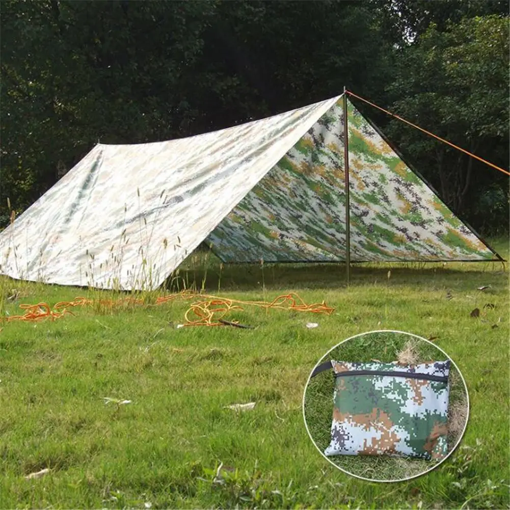 

HobbyLane 3x3M Outdoor Camouflage Ground Cloth Waterproof Awning Picnic Windproof Canopy Climbing Sun Shelter Camping Picnic Mat