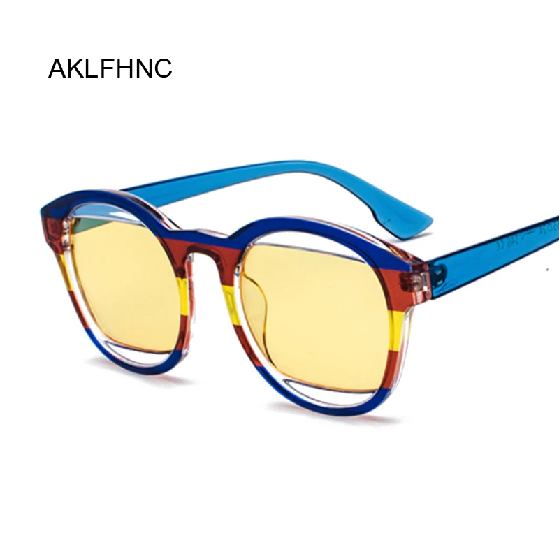 Модные женские крупные Солнцезащитные очки Мужские ретро круглые винтажные роскошные солнцезащитные очки для женщин большие Zonnebril Dames