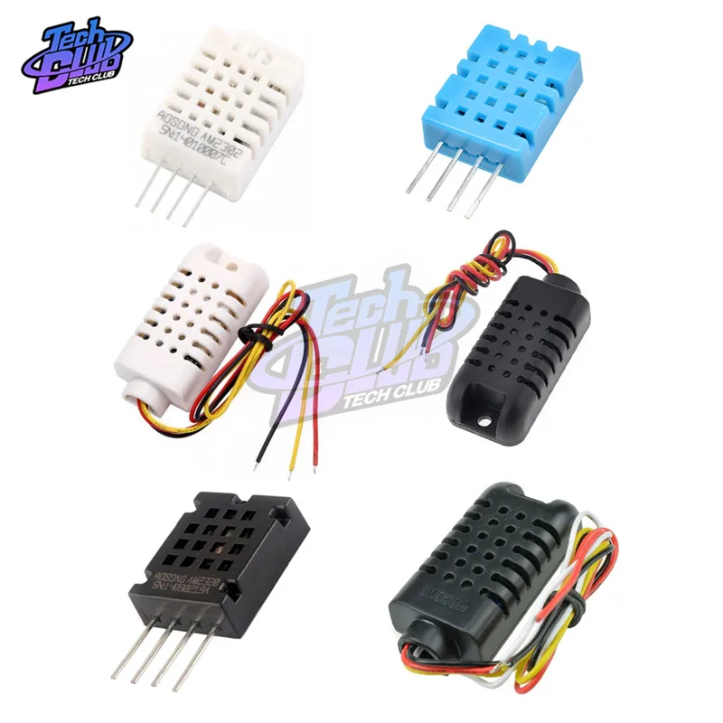 

Digital Temperature Humidity Sensor DHT11 DHT22 SHT21 AM2302 AM2301 AM2320 Sensor and Module For Arduino Electronic DIY