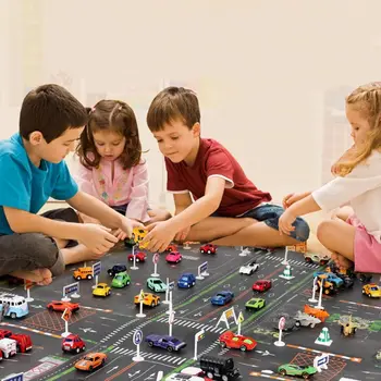 

Children Play Mat Toy Simulation Police Fire Military Engineering Car Game Pad
