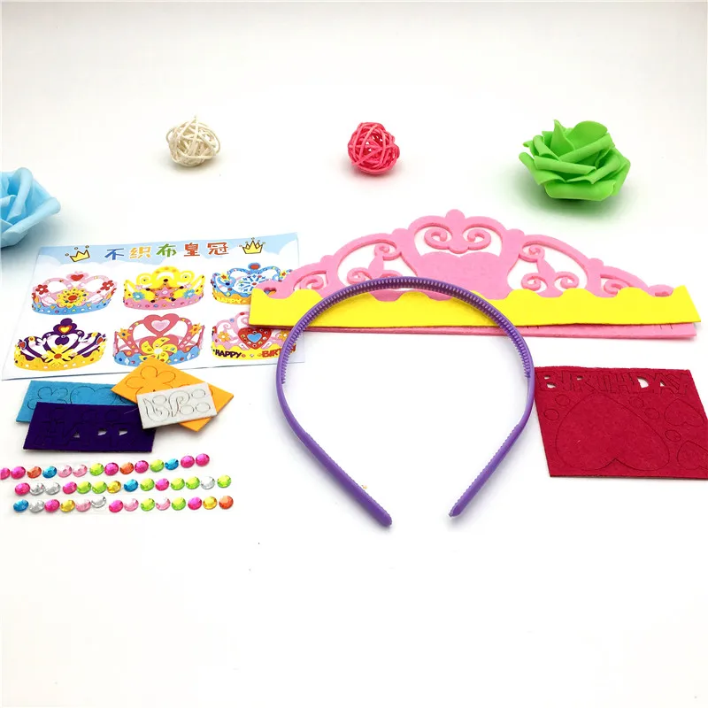 Happyxuan 9 видов конструкций детские наборы инструментов для рукоделия фетр ручной работы для начальной школы детского сада креативный образовательный шитье игрушек набор для девочек детей
