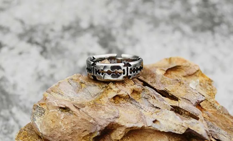 Onlysda крутое титановое лезвие из нержавеющей стали кольцо завод прямые парные кольца для влюбленных для мужчин женщин OSR143