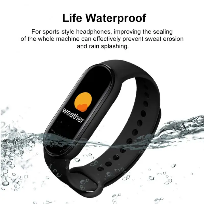 M6 Smart Watch For Men Fitness Tracker Watches M6 Smart Band Heart Rate Health Monitor Fitness Bracelet  For Mobile Phone