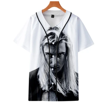 

2019 Heavy Metal Rock Rapper GHOSTEMANE Eric Whitney 3D print Short sleeve baseball uniform Men/Women Casual jacket Clothes