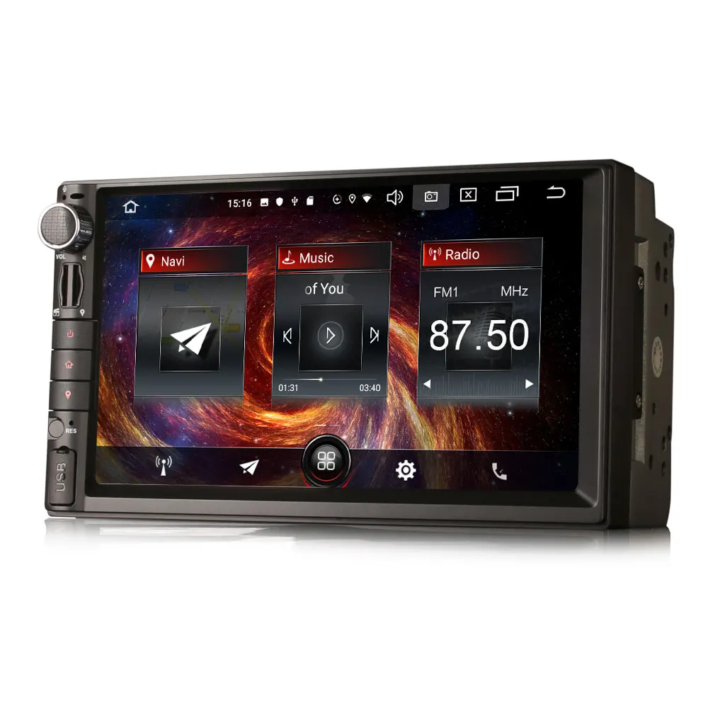 Flash Deal 7" Quad-Core Android 9.0 Pie OS 2 Din Car Multimedia Two Din Car Navigation GPS Double Din Autoradio with 3G/4G Dongle Support 5