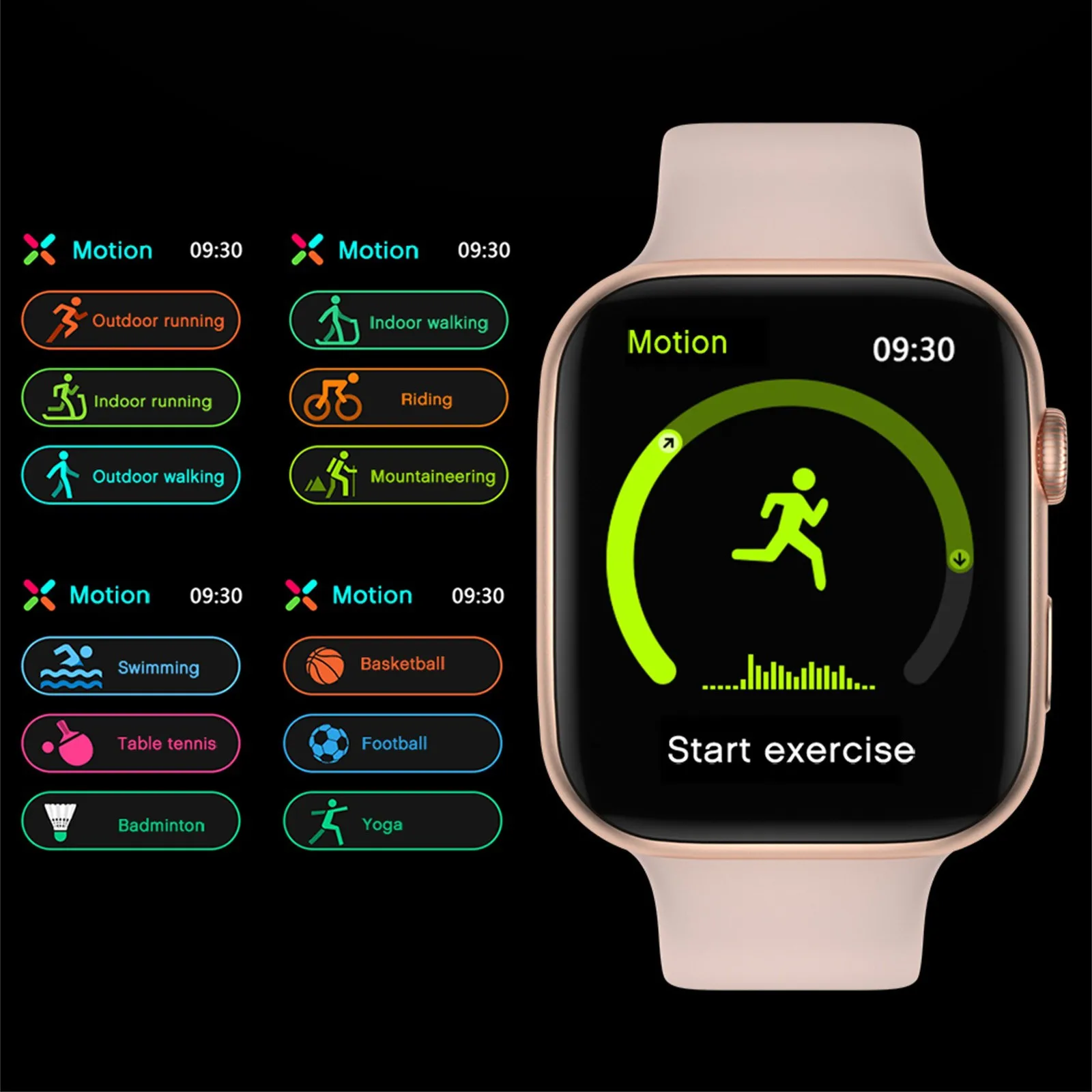 US $28.44 FK99 Smart Watch 2021 Men Women 44MM 175 Inch Bluetooth Call Heart Rate Monitor Upgrade Smartwatch