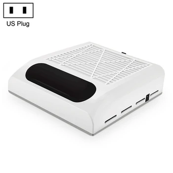 

80w Abs Manicure Tool Nail Art Salon Suction Dust Collecting Machine Vacuum Cleaner With Fan Strong Wind Speed