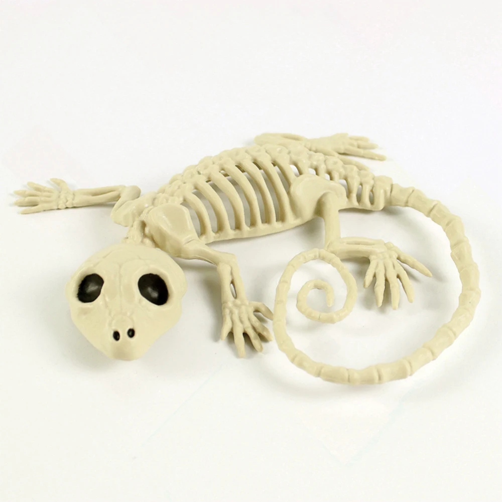 Хэллоуин Gecko Bone Bar жуткие пугающие игрушки Gecko модель страшный сценический реквизит страшный Gecko Скелет Животное украшение реквизит