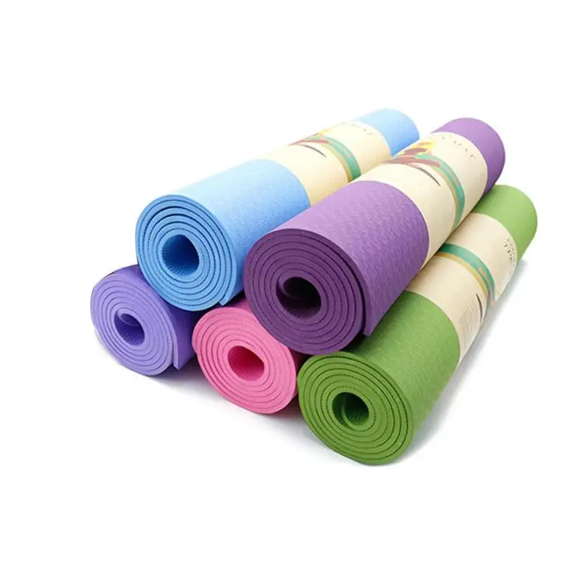 Durable Yoga Mats Wear-resistant Non-toxic Women Gym Sports Yoga Blanket Body Building TPE Tasteless Pilates Pads