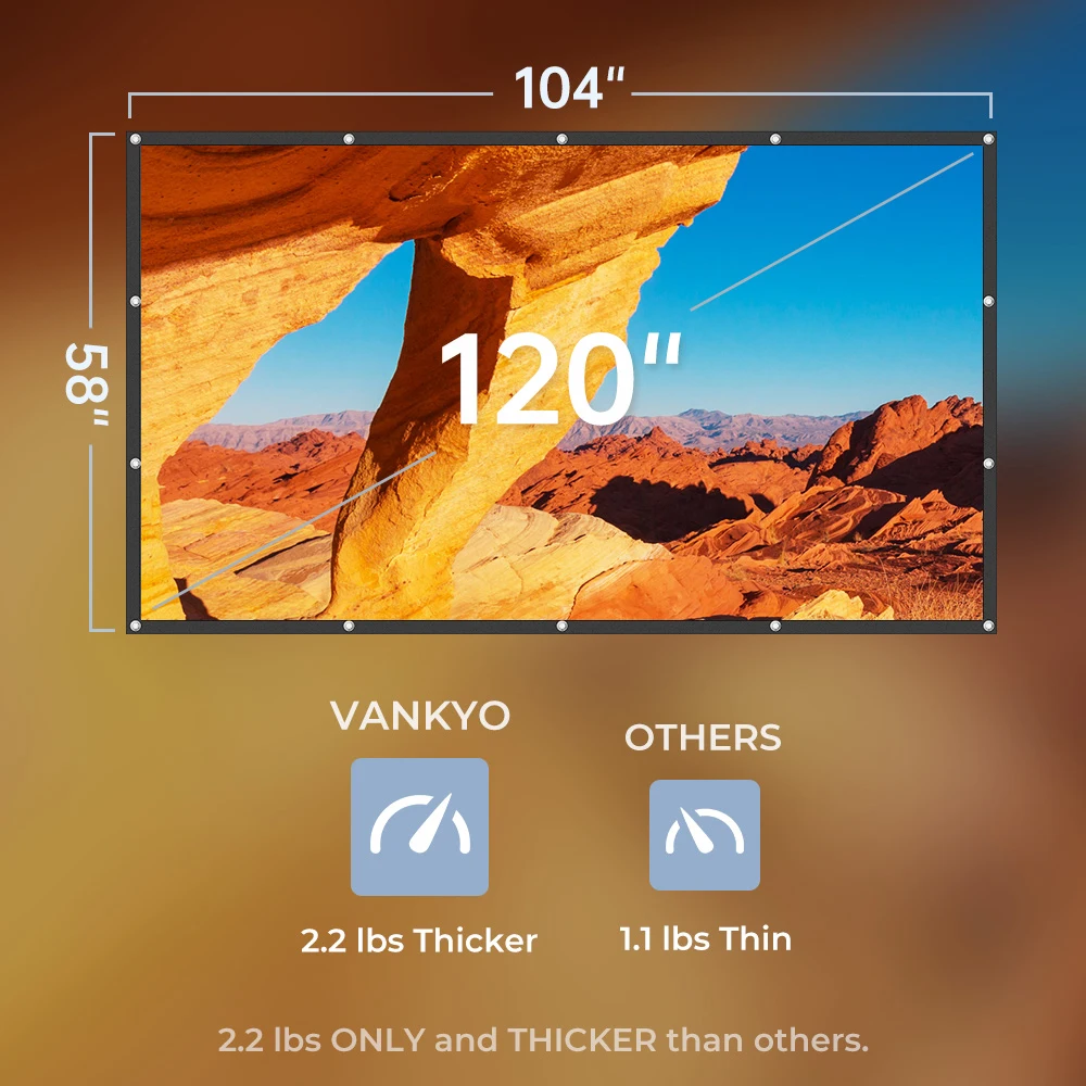 VANYKO 3D HD проектор экран 100 120 дюймов светоотражающая ткань для дома на открытом