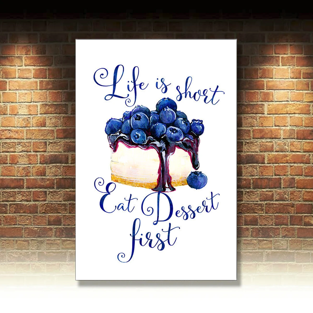 Life Is Short Eat Dessert First Metal Plaque Wall Sign Funny Humorous Quote  - Plaques & Signs - AliExpress