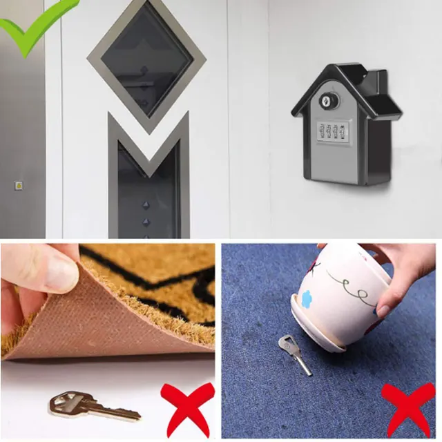Large Anti-Theft And Anti-Theft Password Key Box Security Lock Metal Storage Box Suitable For Multi-Occupation Key Insurance Box 4