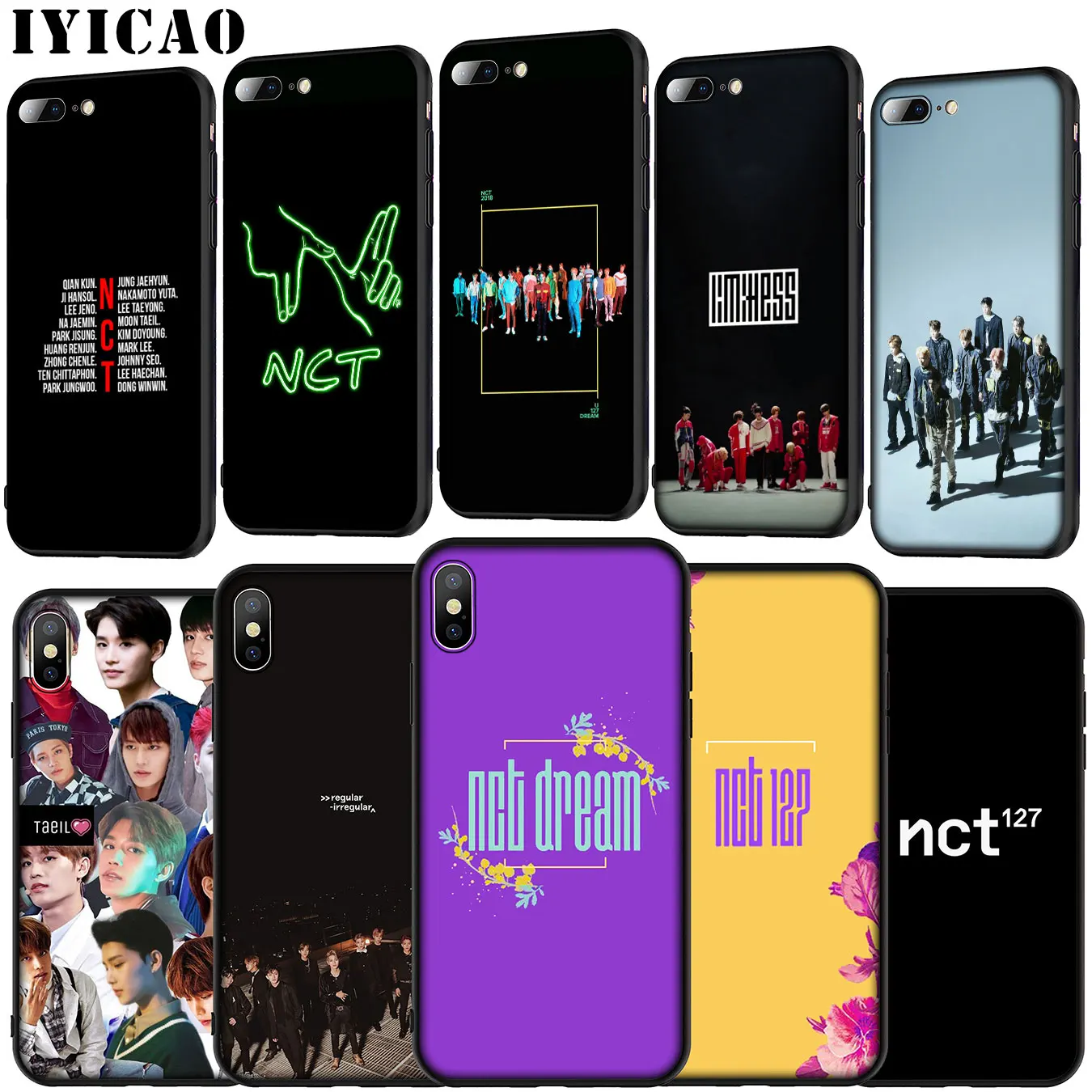 NCT 127 Мягкий силиконовый чехол для iPhone 11 Pro XR X XS Max 6 6S 7 8 Plus 5 5S SE телефона |