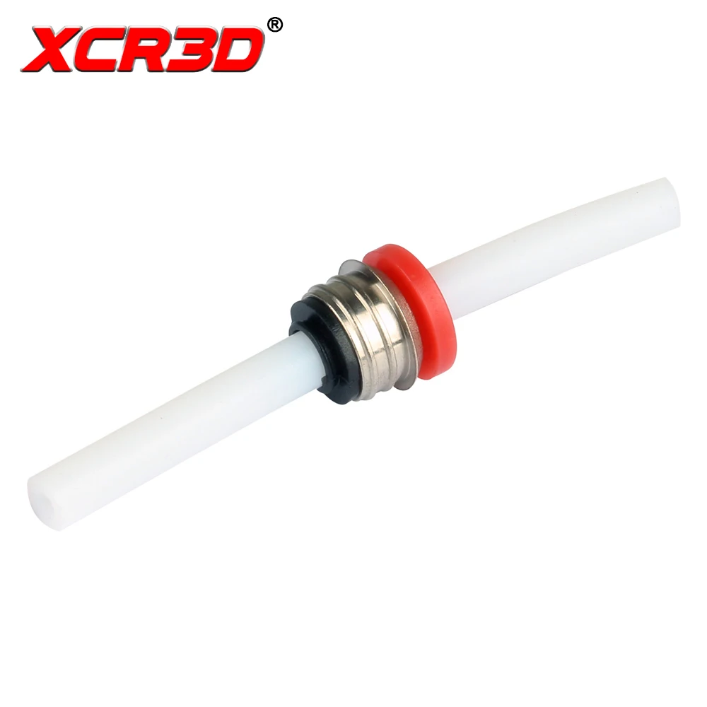 XCR3D 3D Printer Parts 1.75mm Pneumatic Fitting Pipe Connectors Tube Push in Straight Quick Coupling Connector Coupler Fit 4*2mm
