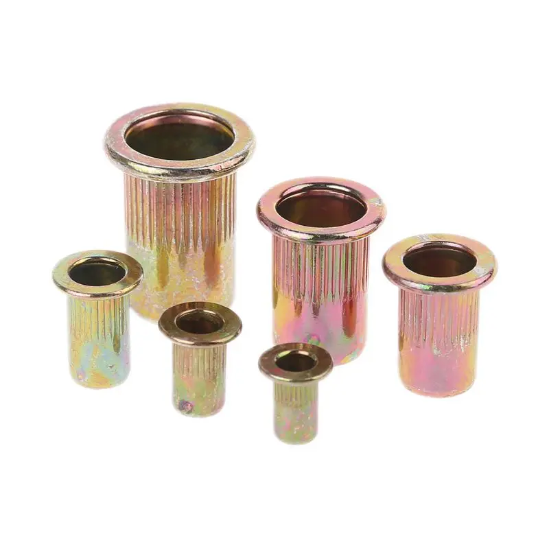 

175Pcs Set Rivet Nut Kit Mixed Zinc Steel Rivnut Insert Nutsert Threaded M3-M10