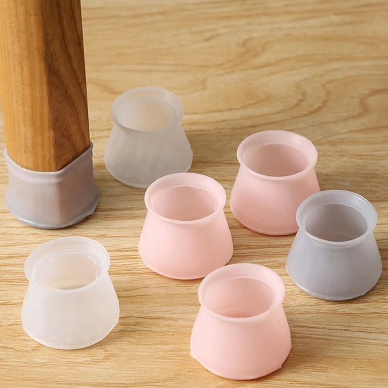 Mute Table Chair Legs Cover Soft Plastic Protector NonSlip Reduce