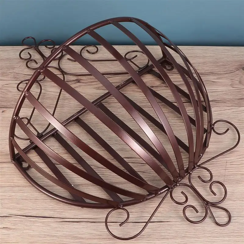 1 Pc Flowerpot Holder European Style Semicircular Wall Mounted Planter Rack Plant Pot Basket For Home Balcony Garden