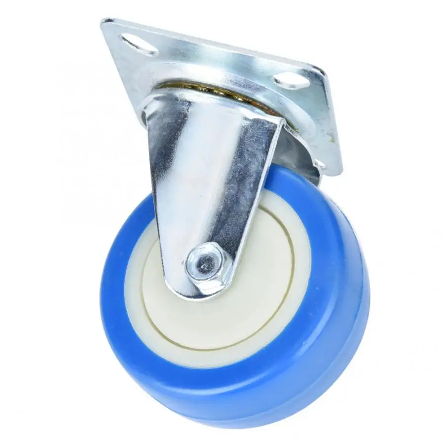 Колесики 4 шт. ПВХ Caster Light type 3 дюйма одиночные колесики для вала 40 кг Подшипник нагрузки для колесиков тележки мебель