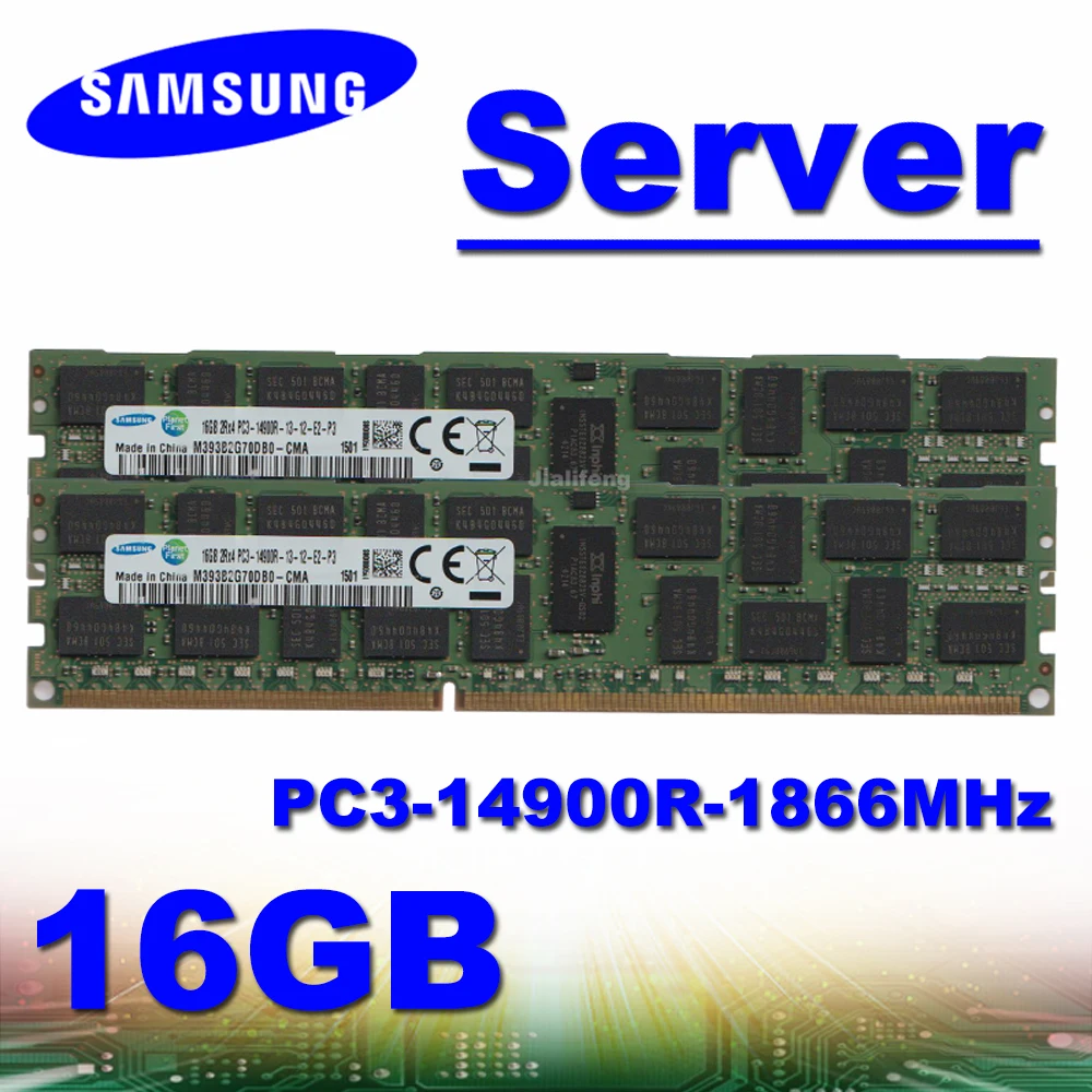 

used Samsung server memory REG ECC ddr3 ram 16GB 14900R X99 X79 X58 pc3 1866MHz