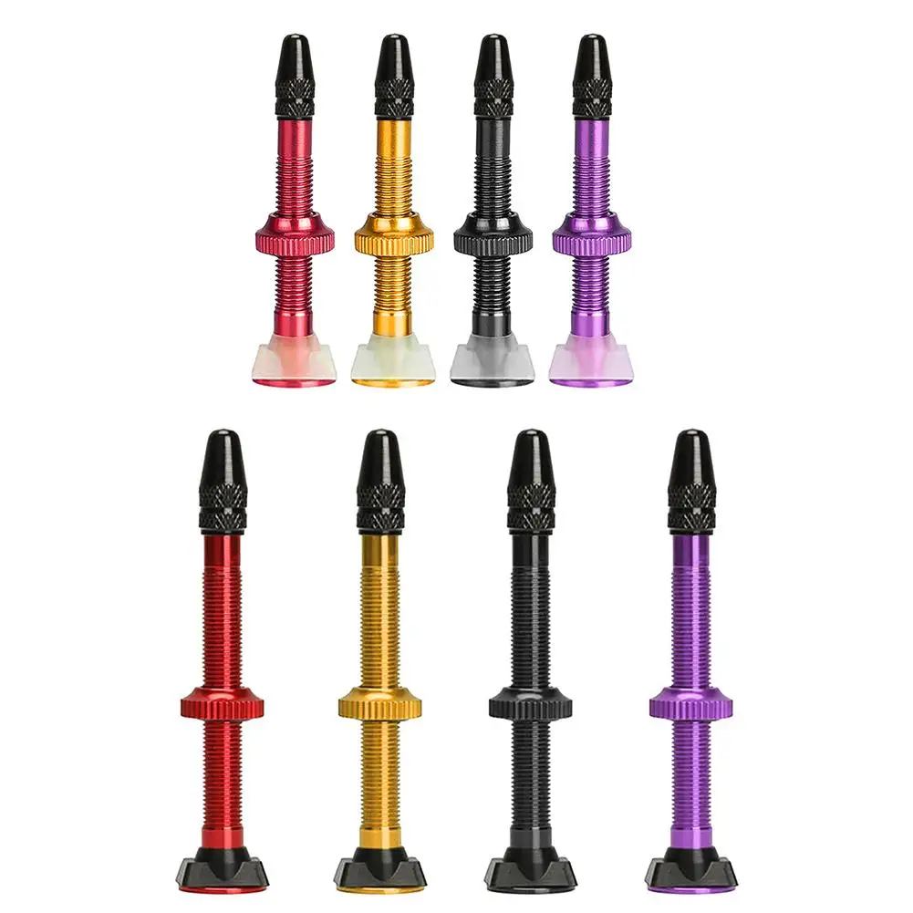 

2pcs MTB Road Bike Extender Valves Ultra-light Aluminum Tubeless Valve Core Tubeless Presta Valve Stem for Bicycle Tubeless Tire