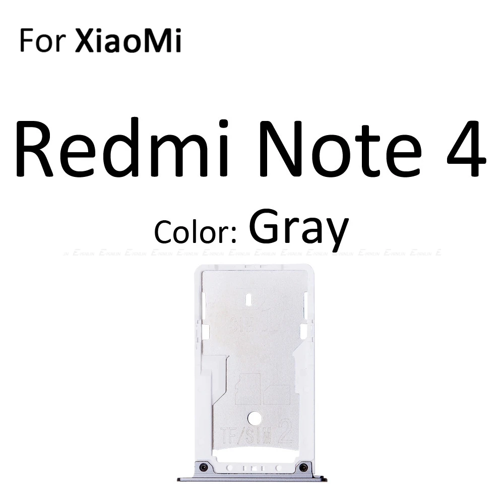 Sim Card Socket Slot Tray Reader Holder Connector Micro SD Adapter Container For XiaoMi Redmi 4A 4 Pro Note 4 Replacement Parts