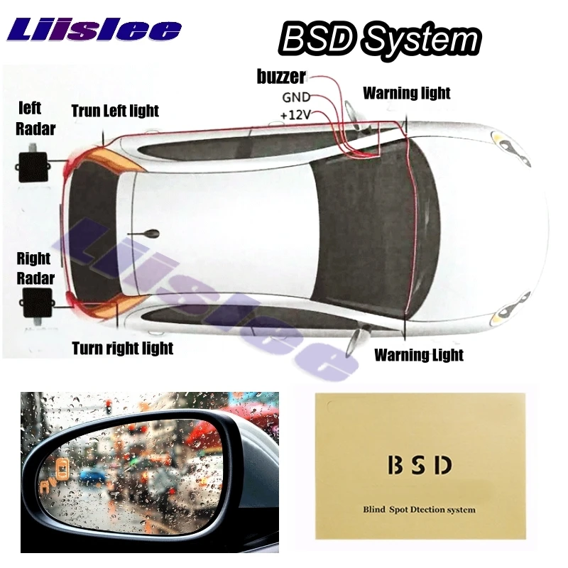 Car BSD BSA BSM Blind Spot Detection Driving Warning Safety Radar Alert Mirror For TOYOTA Camry XV50 Altis 2011 2013 2017 2019 connection