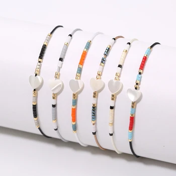 

2020 Heart MIYUKI Beaded Bracelet Women Charm Bracelets Friendship Gifts Bohemian Fashion Jewellery