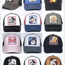 Новая Кепка Дальнобойщика с изображением животных, бейсбольная кепка с козырьком