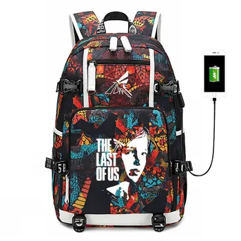 

The Last of Us Backpack laptop bag game cosplay Travel Mochilas USB Oxford Casual Capacity SchoolBag