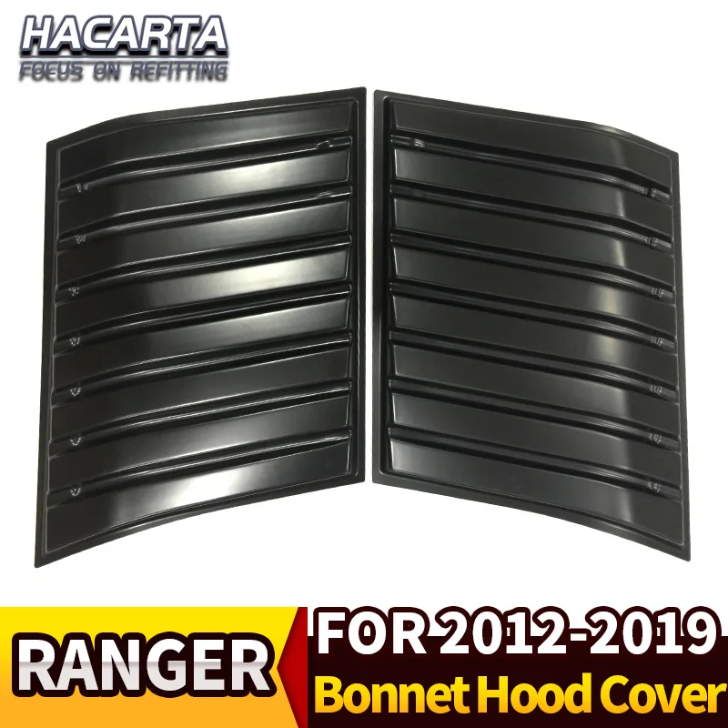 Подходит для 2012- ranger T6, T7 T8, XLT EVEREST крышка капота наклейки ABS декоративный воздушный поток Впускной капот с воздухозаборником Vent Cover
