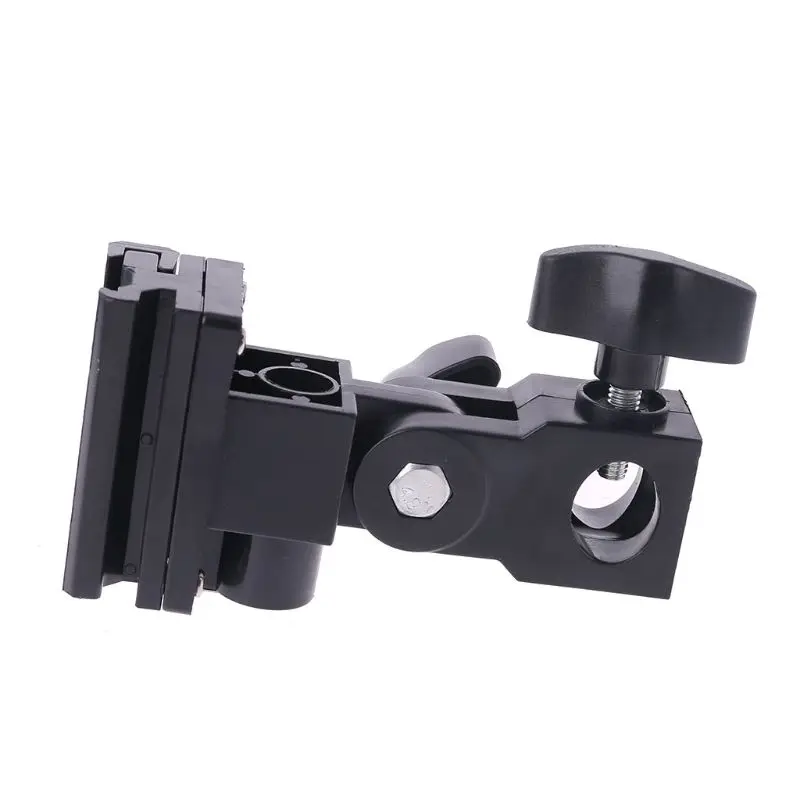 Camera Flash Adapter Bowens Mount Bracket Holder Swivel Flash Hot Shoe Umbrella Holder Mount Adapter for Studio Light Type B Stand Bracket Photo Studio Accessories