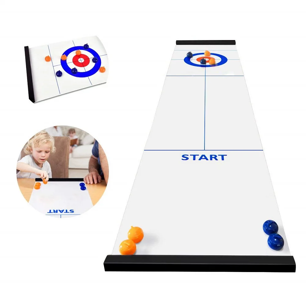 Настольный боулинга Shuffleboard для завивки настольная игра путешествий бара школы