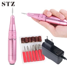 STZ 1 набор, профессиональный электрический сверлильный станок для ногтей, мини-дрель для ногтей, фреза, инструмент для дизайна ногтей, маникюрные аксессуары, наконечник MT05