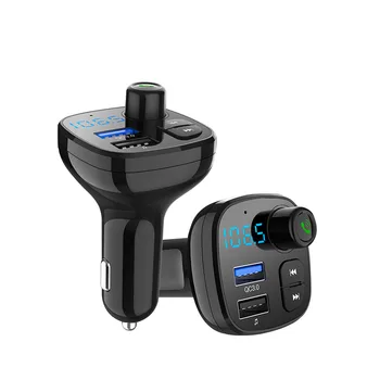 

AOSHIKE 2019 New Bluetooth MP3 Player Car Kit Modulator 3.0A USB Car Charger Support TF Card and U-disk AUX OUT FM Transmitter