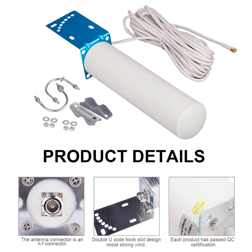 

3G 4G Lte Antenna SMA Male 4G 2.4Ghz Antenna 3G Booster Antenna With Cable For GSM Signal Booster Repeater Wifi Router 4G Modem