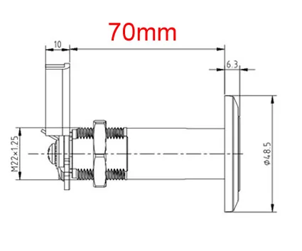height 70mm