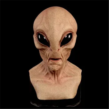 

Halloween Creepy Latex UFO Big Eyes Alien Full Head Party Mask or Adults Masquerade Costume Party Cosplay Horror Alien Mask