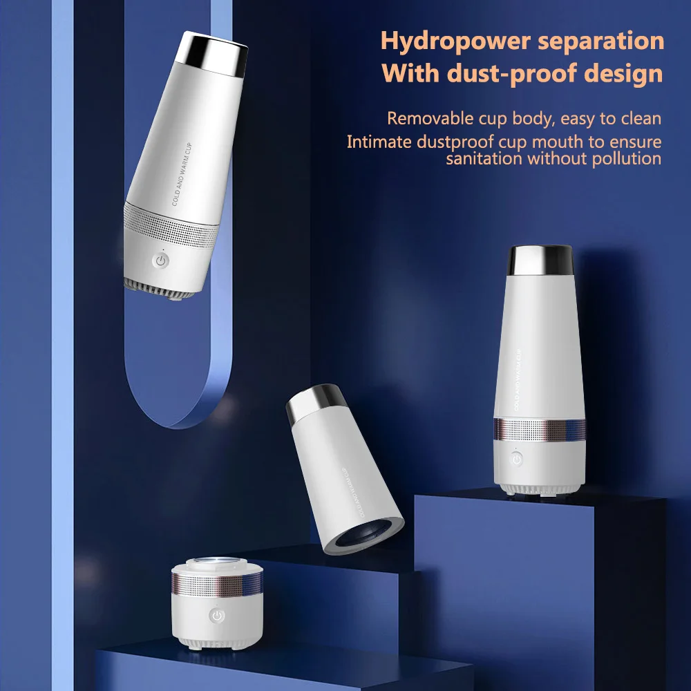 USB Hot & Cold Travel Mugs Thermos Smart Water Cup Vacuum Drink Flasks sports Bottle Leakproof Bumbler Coffee Mug Rechargeable